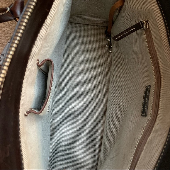 Dooney and Brouke Canvas/Leather Top Handle Bag - Picture 6 of 9